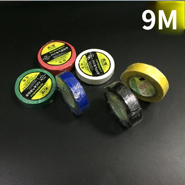 1PCS 9m electrical insulating tape Adhesive tape for electric wires and appliances Wire tape