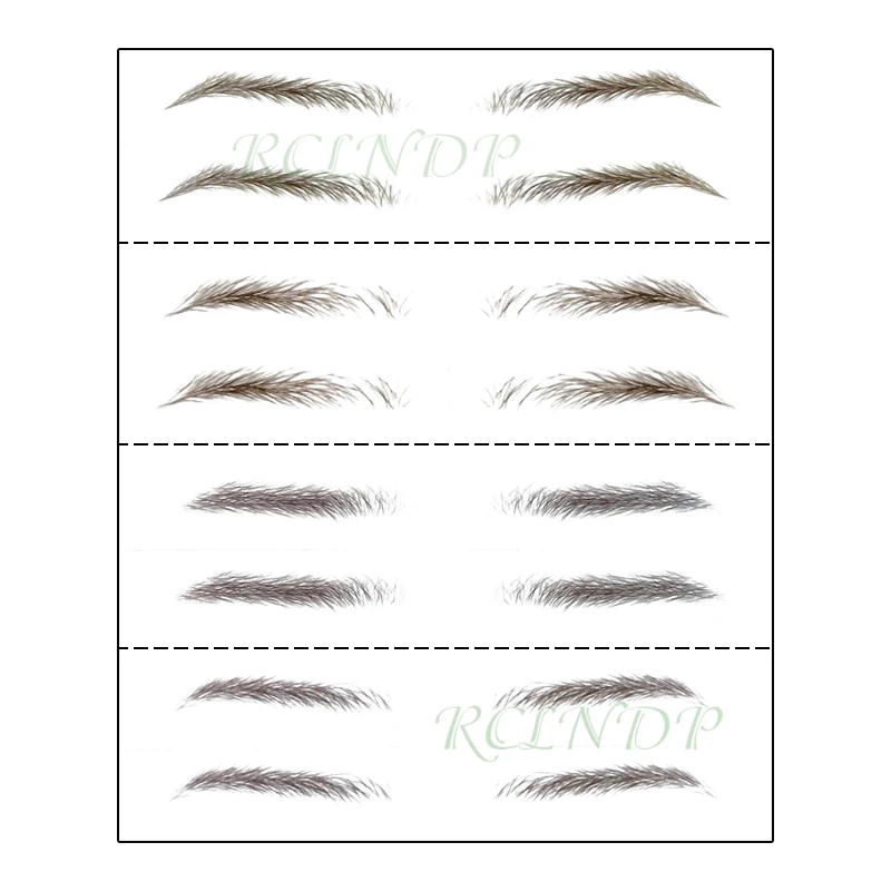 Fake Eyebrow Tattoo Sticker 4 Shapes 3D False Eyebrows Long Lasting Super Waterproof Makeup Eye Brow Stickers Cosmetics 01