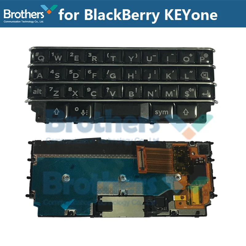 Keypad for BlackBerry KEYone DTEK70 Keyboard Button Flex Cable for BlackBerry DTEK70 Phone Replacement Parts Black Silver 1pcs