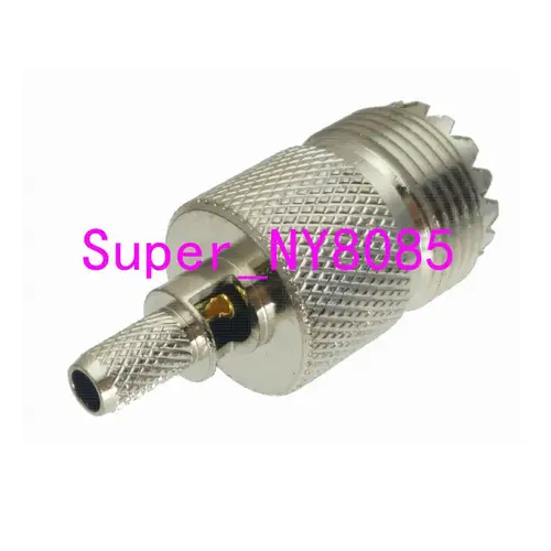 Imagen 2 del producto 10 Uds conector UHF hembra SO239 ventana engarzado RG58 RG142 LMR195 RG400 cable RF terminales de cable Coaxial