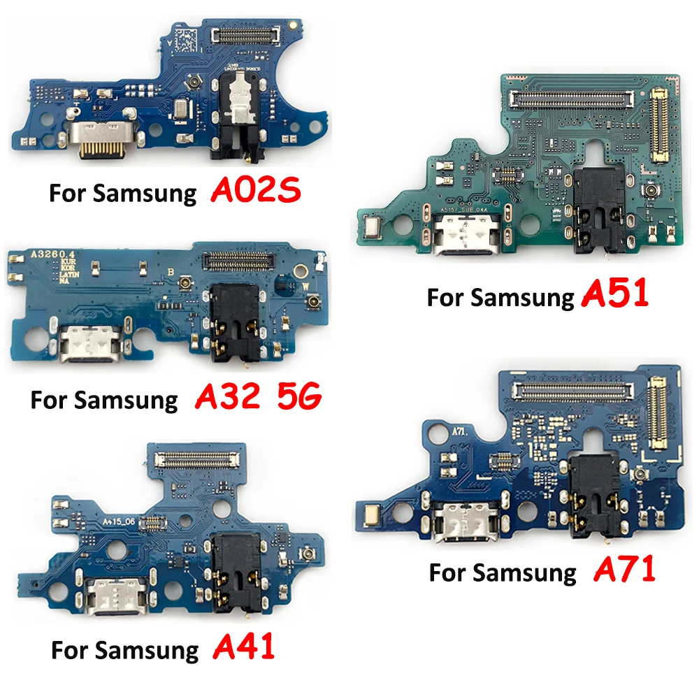 New Micro USB Charging Port Board Dock Connector Flex Cable For Samsung A32 A22 4G 5G A02 A02S A12 A21 A21S A31 A51 A71 M51