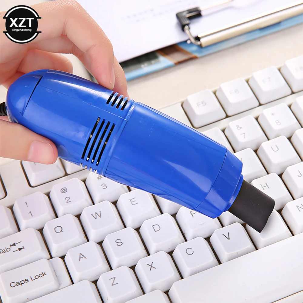 1pc Keyboard Vacuum Cleaner USB Computer Dust Cleaning Brush Kit For Laptop Desktop PC Keyboards Remove Dust Brushes Drop Ship