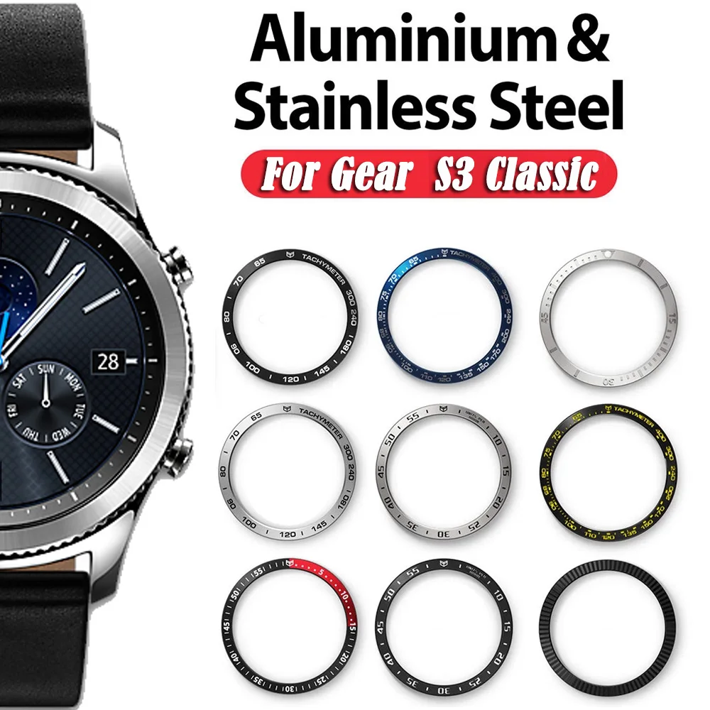 For Samsung Gear S3 Classic & Frontier Ring Bezel Styling Frame Case Cover Protection For Samsung Galaxy Watch 46mm Bezel Ring