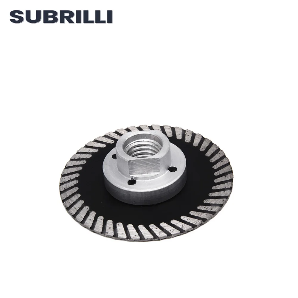 SUBRILLI 3 "Pisau Berlian Mini Ditekan Panas dengan Roda Berlian Cakram Pemotong Ukir Flange M14 5/8-11 Yang Dapat Dilepas untuk Pengukir