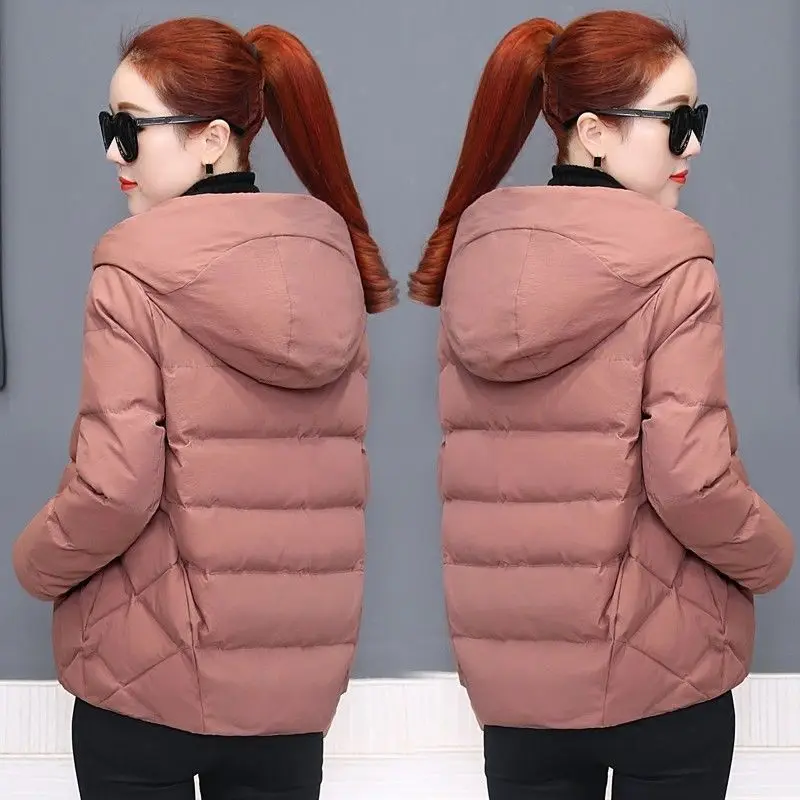 Women's jacket Hooded Parkas New Winter Jacket Overcoat 5XL bread Down Cotton Padded Coat Short Warm Thick Parka Female Outwear