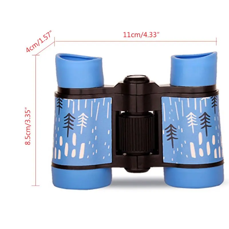 OOTDTY 4x30 Binoculars Children Colorful Lightweight Telescope for Kids Compact 6 Colors