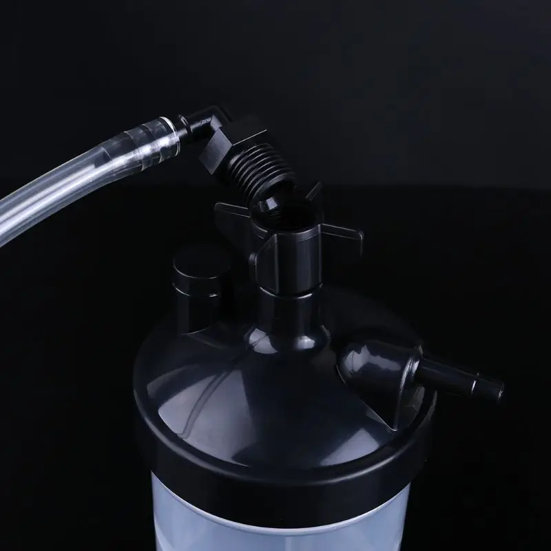 Oxygen Bubbler Bottle - Humidity Humidifier Water Bottle and Tubing Connector Elbow 12\