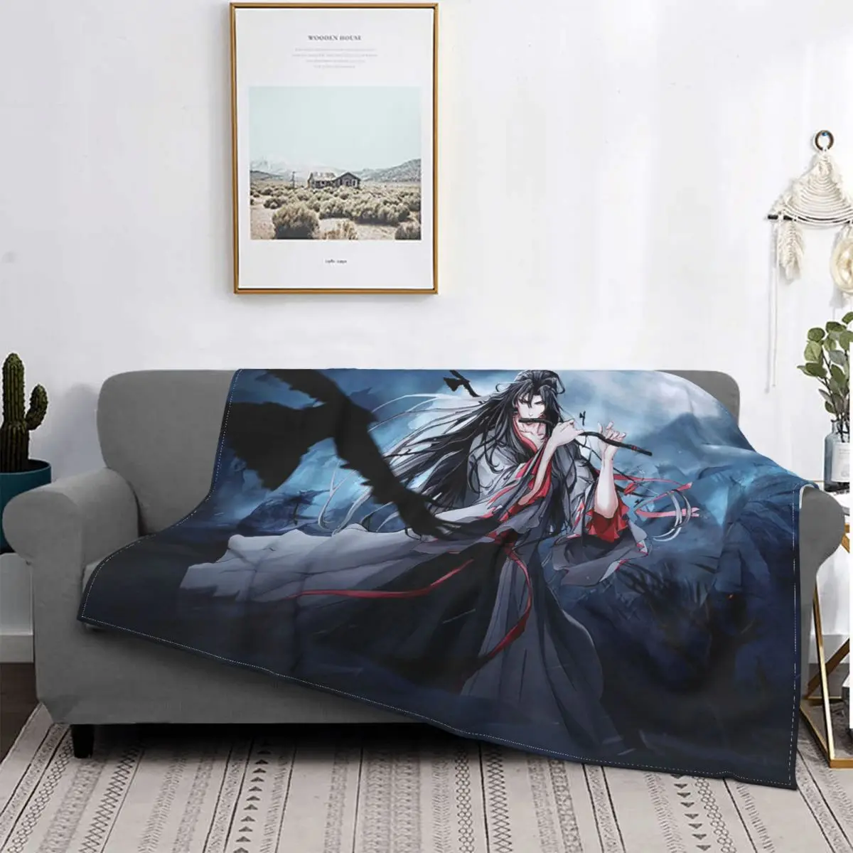 

Mo Dao Zu Shi Blankets the Untamed Weiying Flannel Throw Blankets Bedding Couch Soft Warm Bedspreads