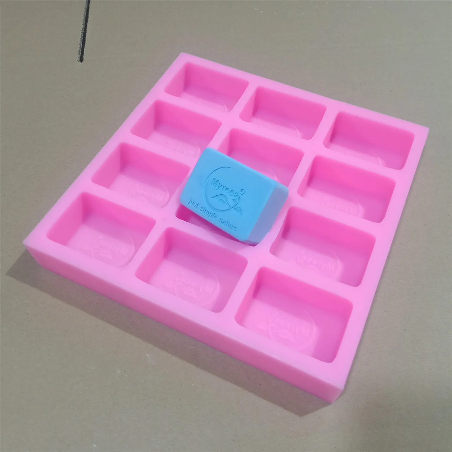 Custom Soap Mold 12 Cavities Customized Silicone Molds for Cold Process Soap Making