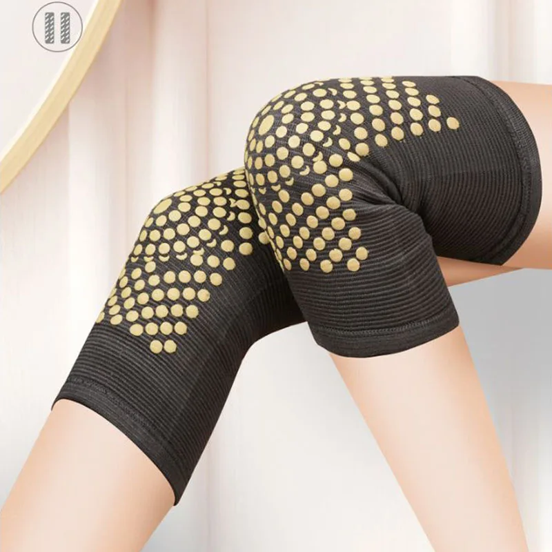 

1 Pair Kneepad Wormwood Knee Protector Keep Warm Comfort Moxibustion Winter Shin Guards Old Cold Leg Mugwort For Warmth