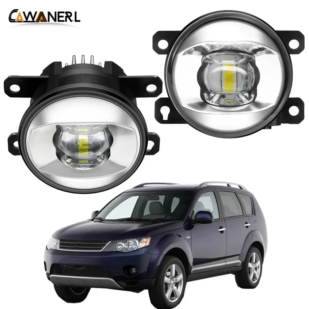 

2 противотуманных фар в сборе H11 30 Вт, автомобильные светодиодные линзы, противотуманные фары дневного света 8000LM для Mitsubishi Outlander II CW_W 2006-2012