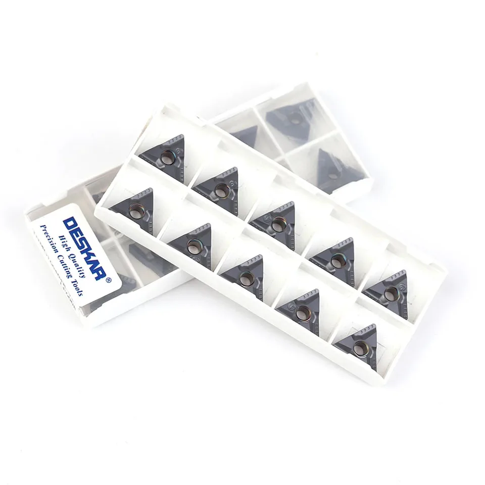 Imagem -02 - Deskar-cnc Torno Ferramenta Usada para Cortar Carboneto Insere Liga Insere Original Tnmg160404 Tnmg160408 ma R-vf L-vf Lf6008