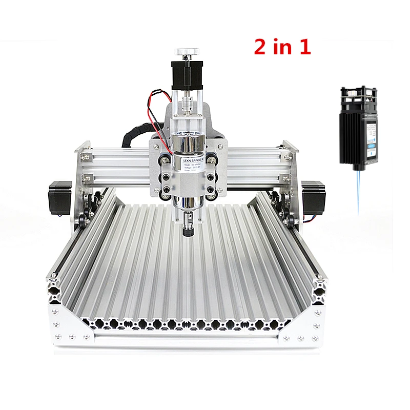 Disassembled pack DIY 2030 Mini CNC Router Engraver Laser Engraving Machine 500Mw 2500mW 5500mW 2 in 1