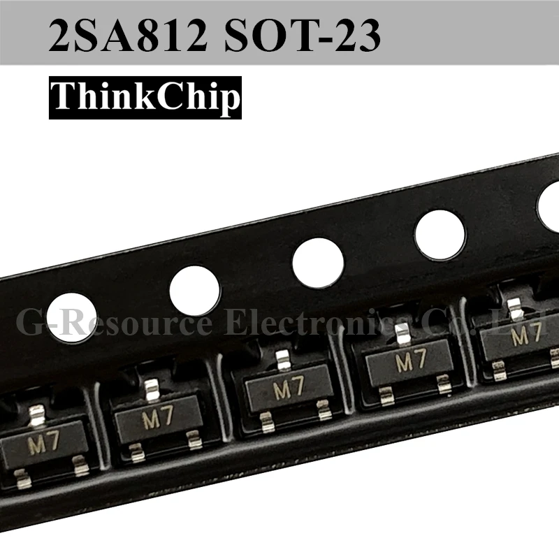 (100Pcs) 2SA812 Sot-23 Smd Kristal Triode Vergroting 400-600 (Markering M7)
