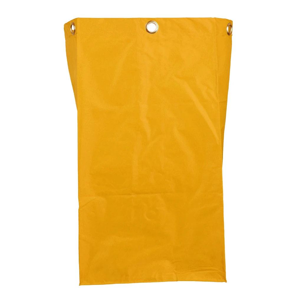 Janitorial Cart Cleaning Tool Waterproof Cart Storage Bag 40x28x69cm Yellow