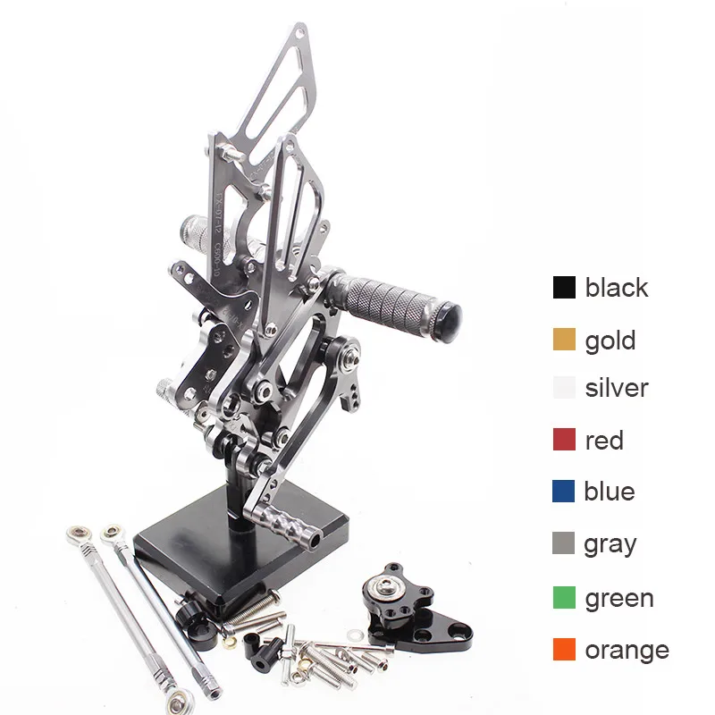 

For Honda CBR600RR ABS CBR 600RR ABS 2003-2006 Motorcycle Rearset Footpeg Footrest Aluminum Adjustable Pedal Rearset Motor Pedal