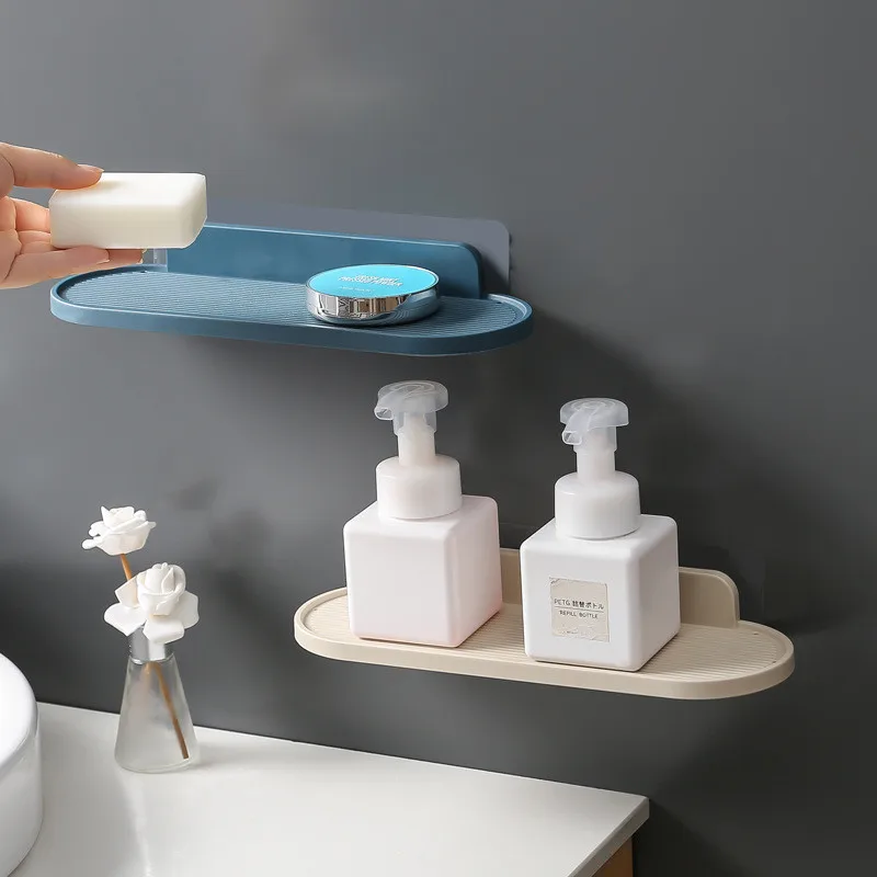 

Bathroom Wall Bathroom Bedside Kitchen Shelf Department Store Toothbrush Cup Wall Bathroom Non Perforated Storage Rack