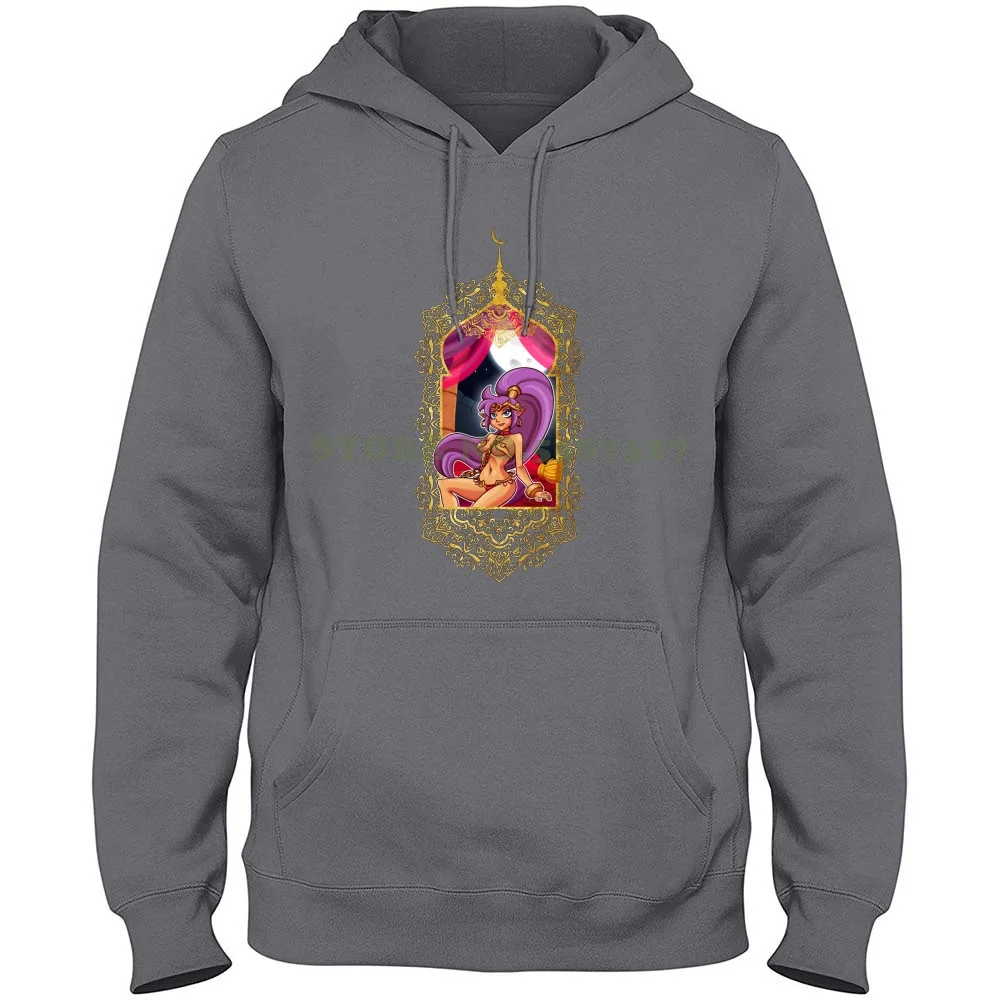 Slave Shantae 100% Pure Cotton Hoodie T-Shirt Shantae Slave Genie Sexy Pinup Gaming Bikini Arabian