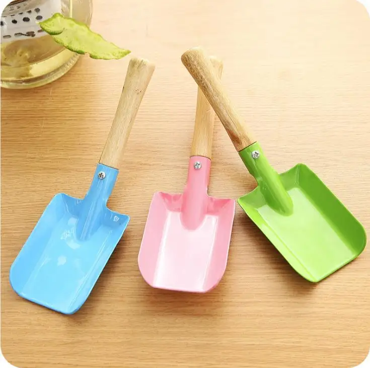 Mini Gardening Shovel Colorful Metal Small Shovels Garden Spade Hardware Tools Digging Gardens Spades Tool Kids SN407