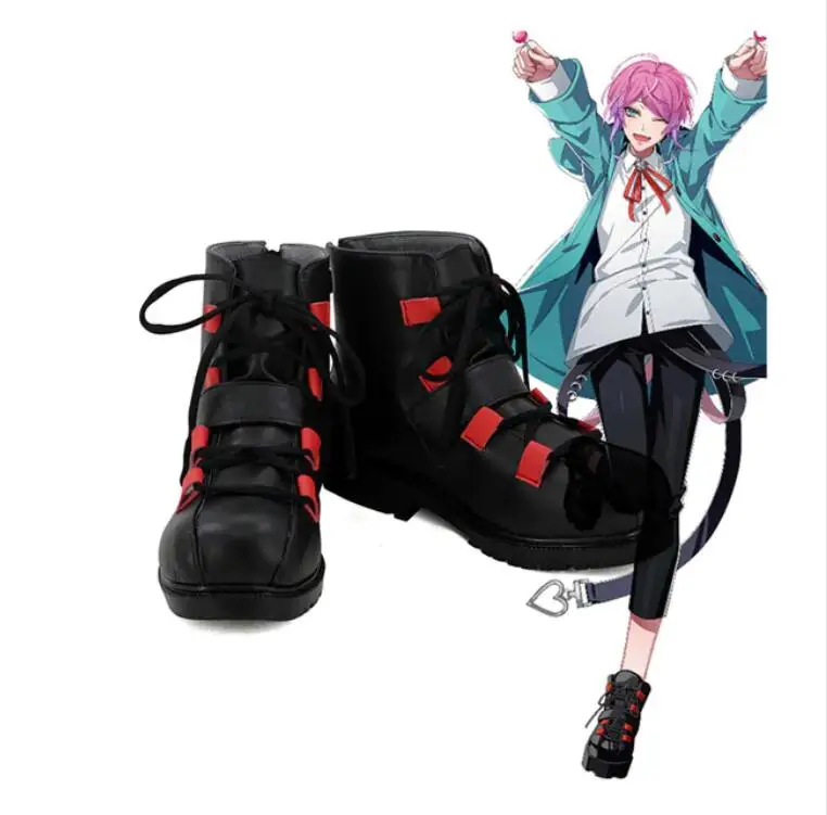 

Halloween new Division Rap Battle Amemura Ramuda Hypnosis Mic Cosplay Boots Anime Shoes Custom Made