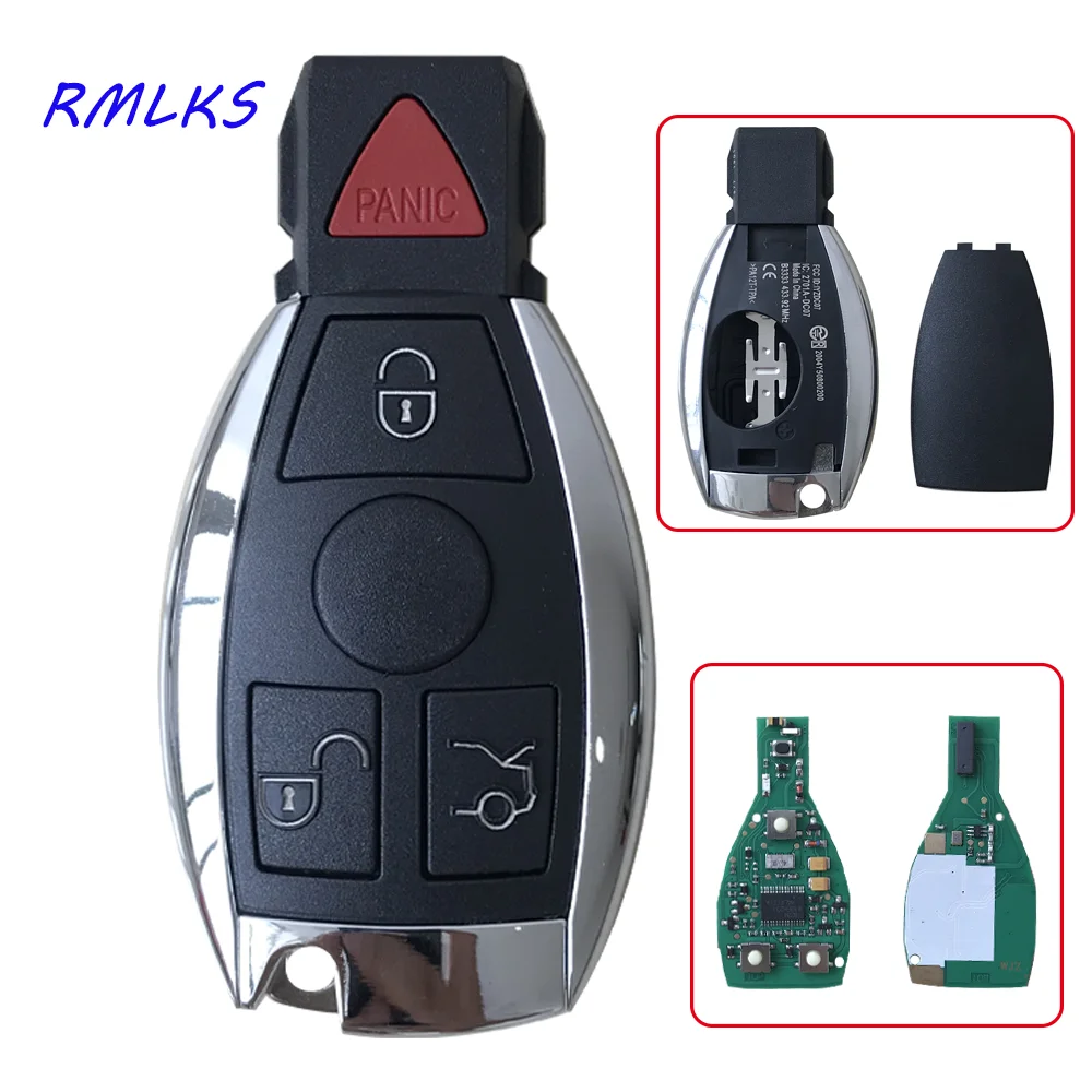 Smart Remote Key 315MHz 433MHz Car Auto Fit For Mercedes Benz 2000+ NEC BGA Type Remote Key Fob For MB With Emeregcny Key Blade