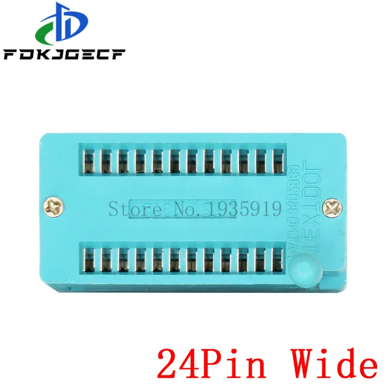 1 sztuk/partia 14 16 18 20 24 28 32 40 P Pin 2.54 MM zielony DIP uniwersalny ZIF IC gniazdo Test lutowane typu IC blokada siedzenia zif gniazdo