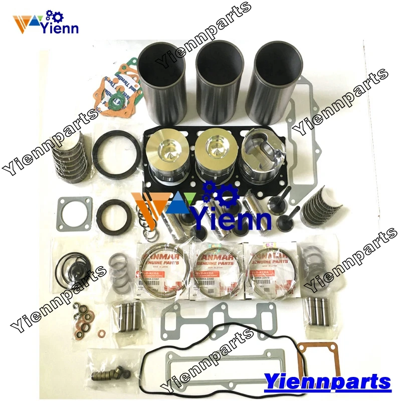 3TNB84 3TNB84-RB 3TNB84-RBP 3TNB84-RE Overhaul Rebuild Kit With Valve Kit For Yanmar Engine Repair Parts