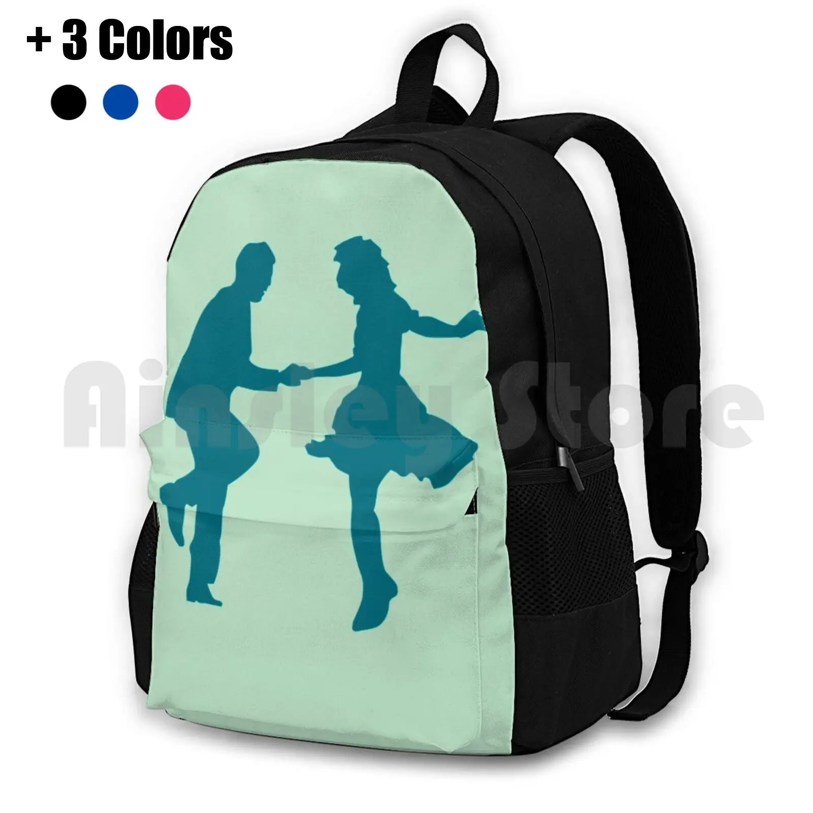 Hop Silhouette Outdoor Hiking Backpack Riding Climbing Sports Bag Dance Dancing Swing Swing Dancing Hop Balboa 8 Count Jazz