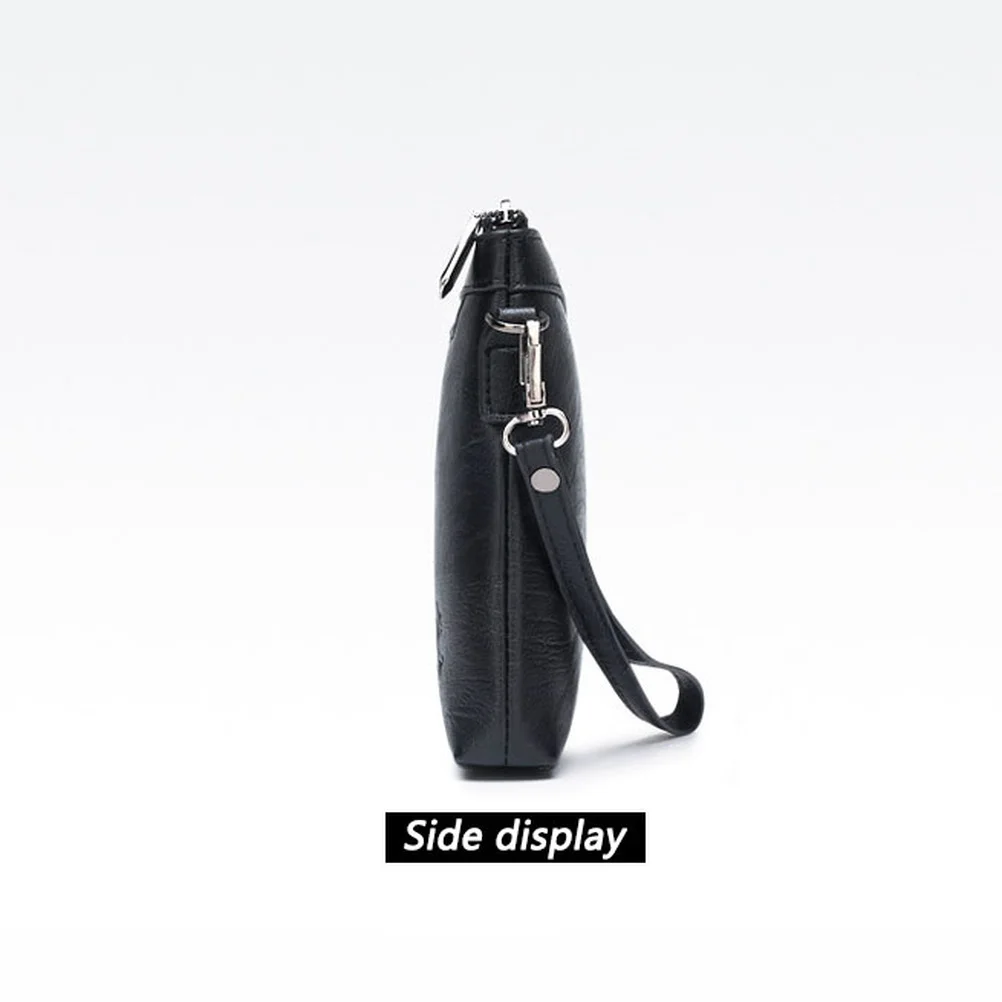 Men\'s Handbags Casual Multifunctional Soft Leather Clutch Envelope Bag Mobile Phone Bag Clutch