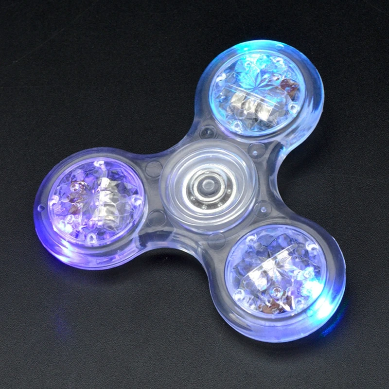 

Sensory Fidget Hand Spinner Flashing Glowing Spinner Interactive Fingertip Toy for Men Women Autism ADD Stress Release