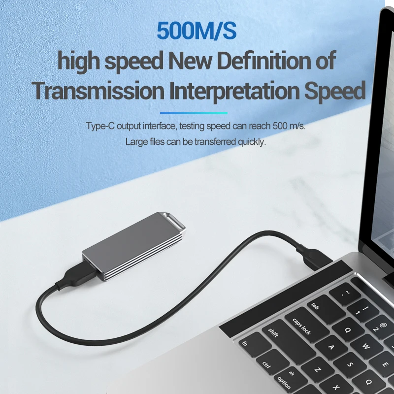 Blueendless Portatile SSD m.2 Custodia Supporto pcie NVME/NGFF con il Tasto M/B & M Tipo di Chiave di SSD C 3.1 di alta velocità Solid Caso del Disco