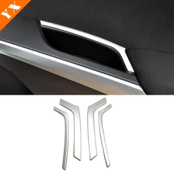 Car Inner Door Armrest Decoration Sticker Cover Interior Trim Silver For Suzuki SX4 S-cross Crossover 2014-2021 Accessories