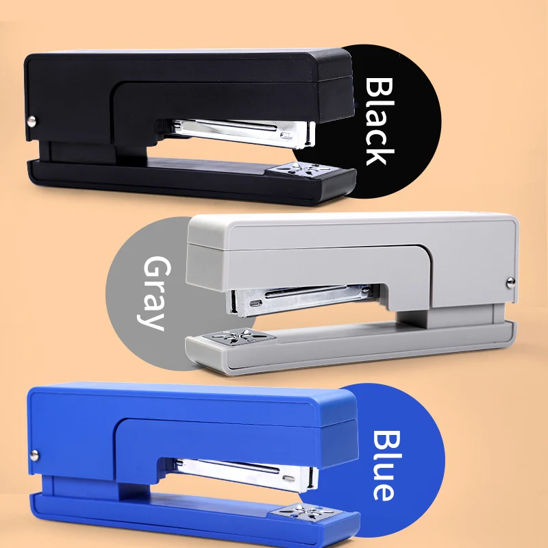 M&G 1pc Rotating 360 degree stapler Standard stapler for students Multifunction Labor-saving stapler Thickening stapler