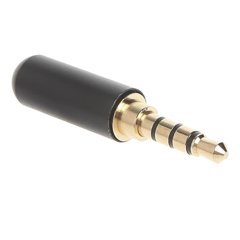 3.5mm 4 polak słuchawki lutowania Jack męski wtyczka słuchawek do naprawy Adapter Audio