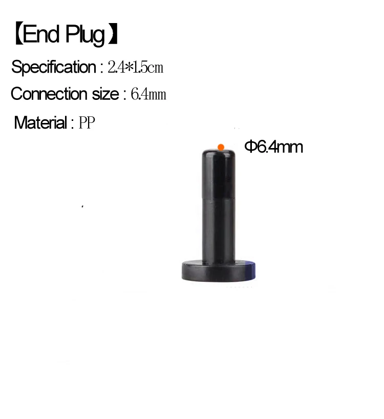 HEMAN 1/4 Inch Straight end Plug End Cap Hole Seal Stoppers leakproof Slip-Lock Misting Nozzle Tees Blocked Tool RO water