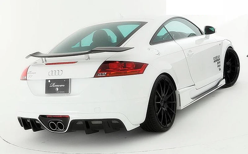 For Audi TT TTS TTRS Spoiler 2 Door TT Sedan GT Sports Style Black Carbon Fiber Rear Wing Spoiler