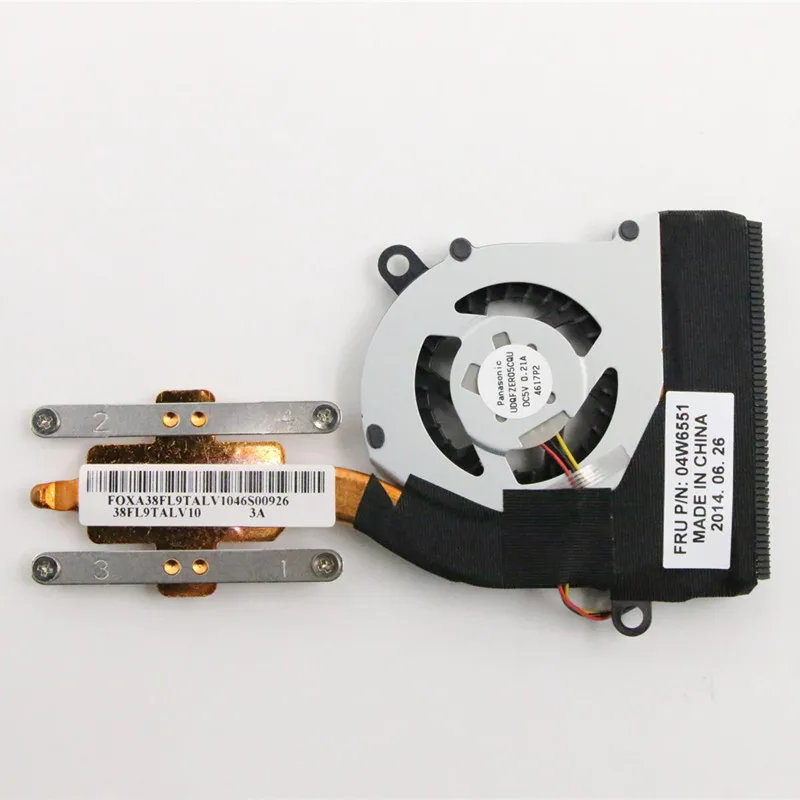 Nuovo dissipatore di calore originale della ventola di raffreddamento della CPU per Lenovo ThinkPad X121E X130E E120 E125 Laptop 04W6551 04W2215