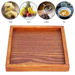 Small Portable Shape Solid Wood Tea Coffee Snack Food Meals Serving Tray Dinning Serving Tray Dinner Plate wooden tray