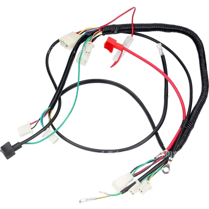 Motorcycle Universal Wireloom Wiring Harness Assembly For CG125-250CC most of CG 150cc 200cc 250cc ATV quad and dirt bike