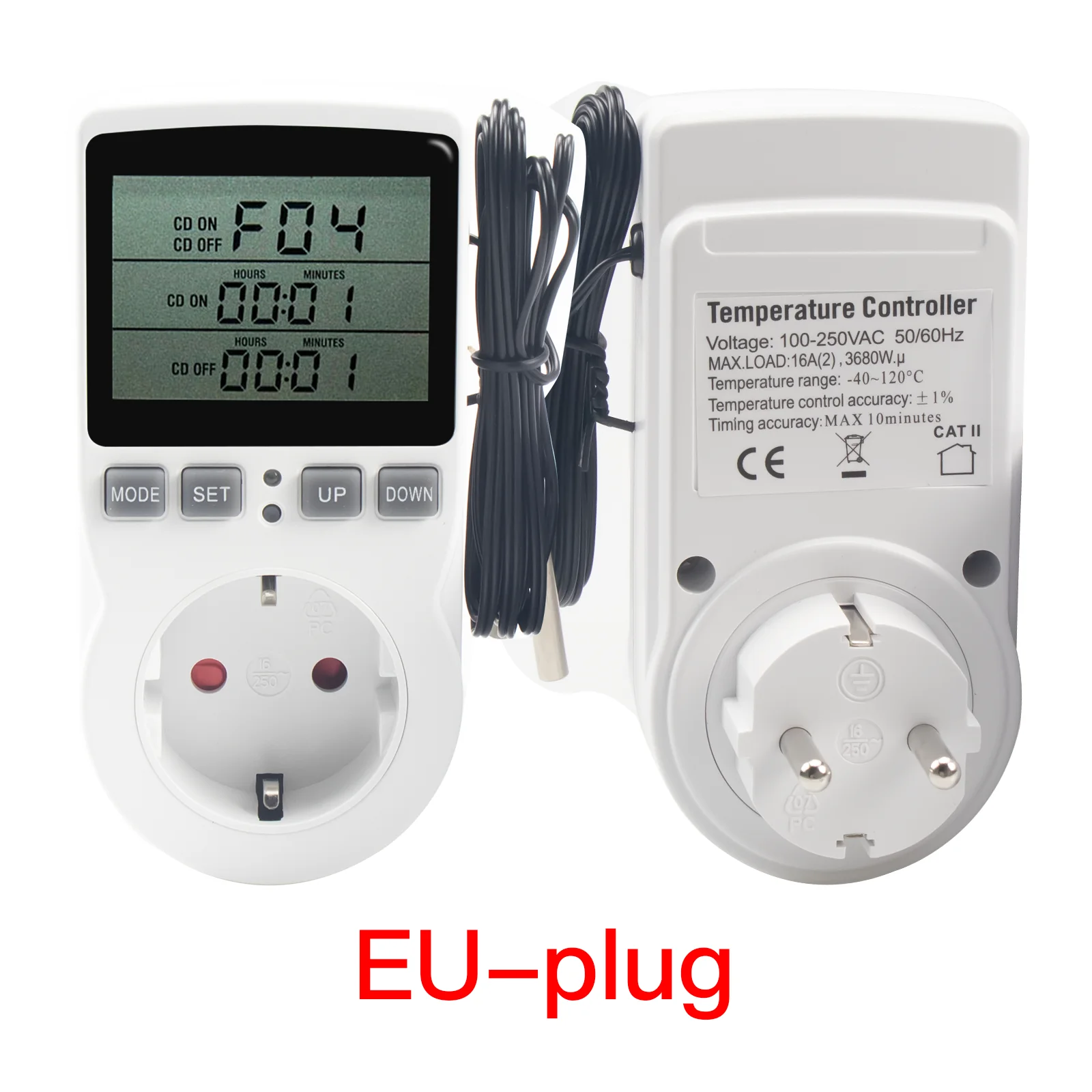 Interruttore timer digitale elettronico 220V controllo del tempo di temperatura presa timer da cucina EU FR AU UK US plug presa multifunzione