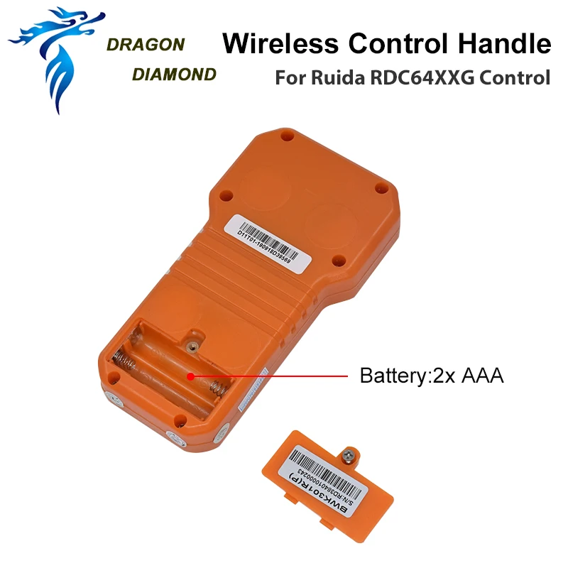 Ruida mango de funcionamiento inalámbrico BWK301R para máquina cortadora de grabador láser, RDC6442G, RDC6442S, RDC6432G