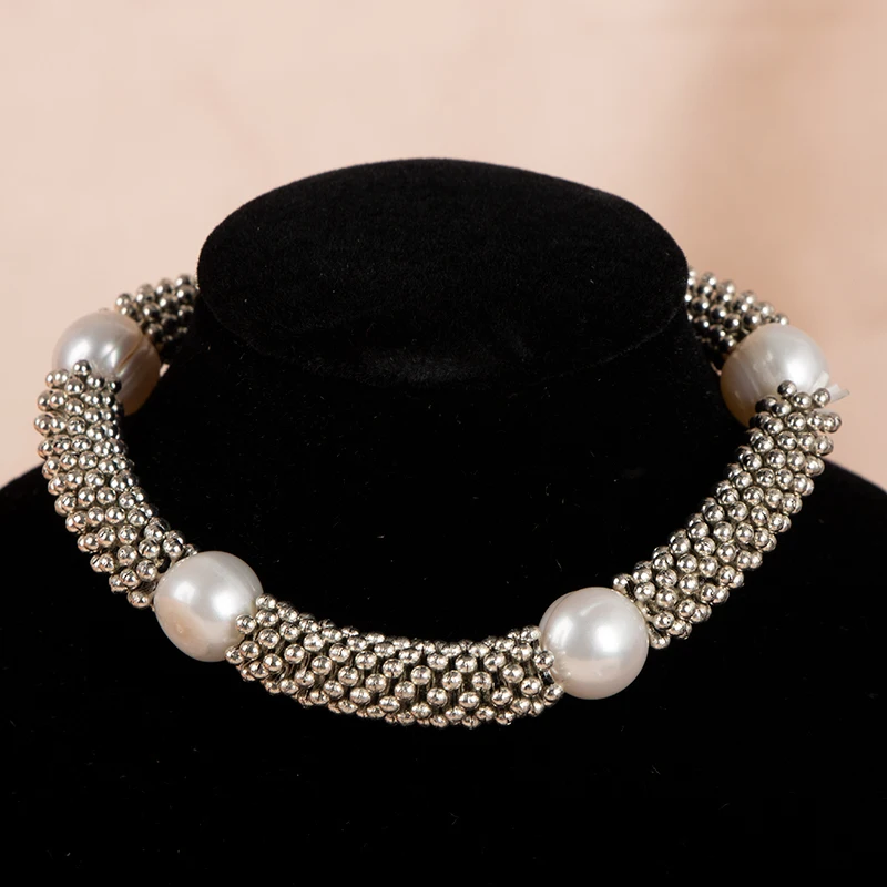 Cellacity  Silver 925 Bracelet for Women With Natural Freshwater Pearl Metal punk style Party Female Silver fine Jewelry Gift