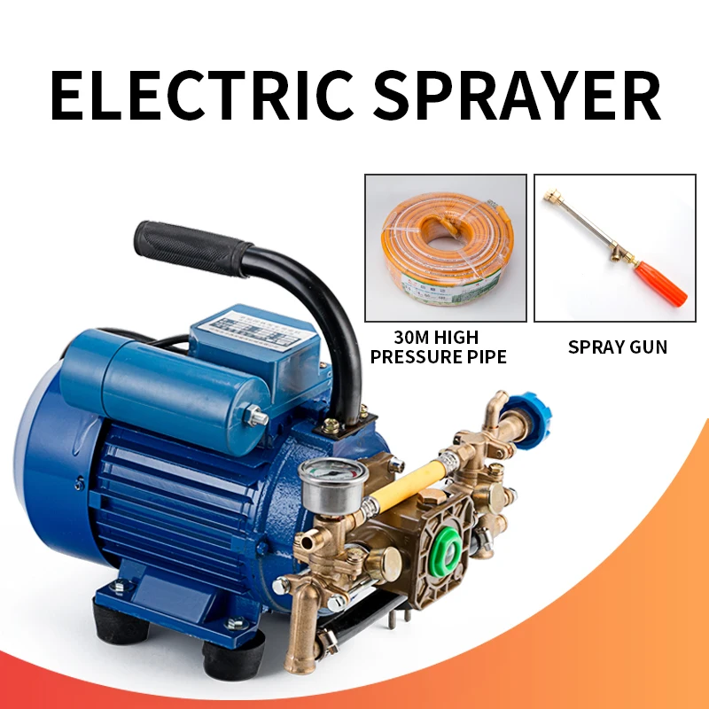 Garden sprayer, plunger pump pesticide machine 8L/MIN 220V electric agricultural fruit tree electric sprayer high pressure