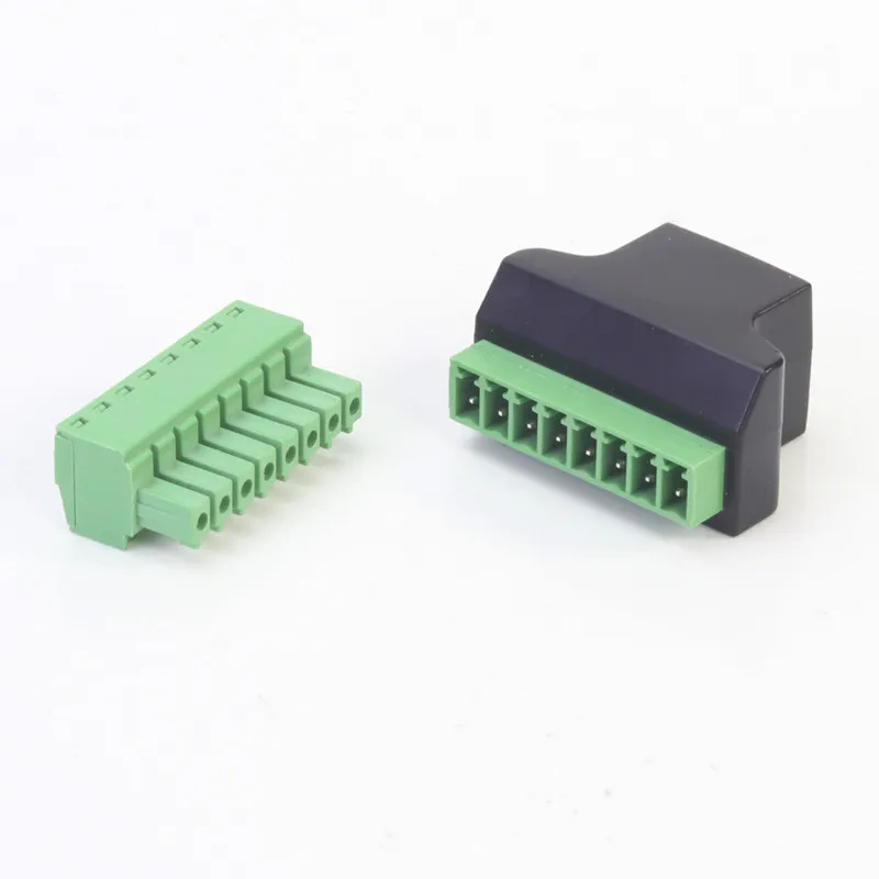 Adaptador de conector de Cable de red de Rj-45, Modular, sin soldadura, RJ45 a 8 pines, para Cat5, Cat5e, Cat6, Rj 45