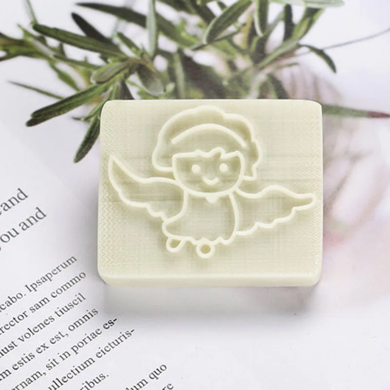 Handmade Soap Stamp, DIY, Natural Acrylic, Organic, Decorative, Making Chapter, Angel, Birds, Dove, Animal Pattern