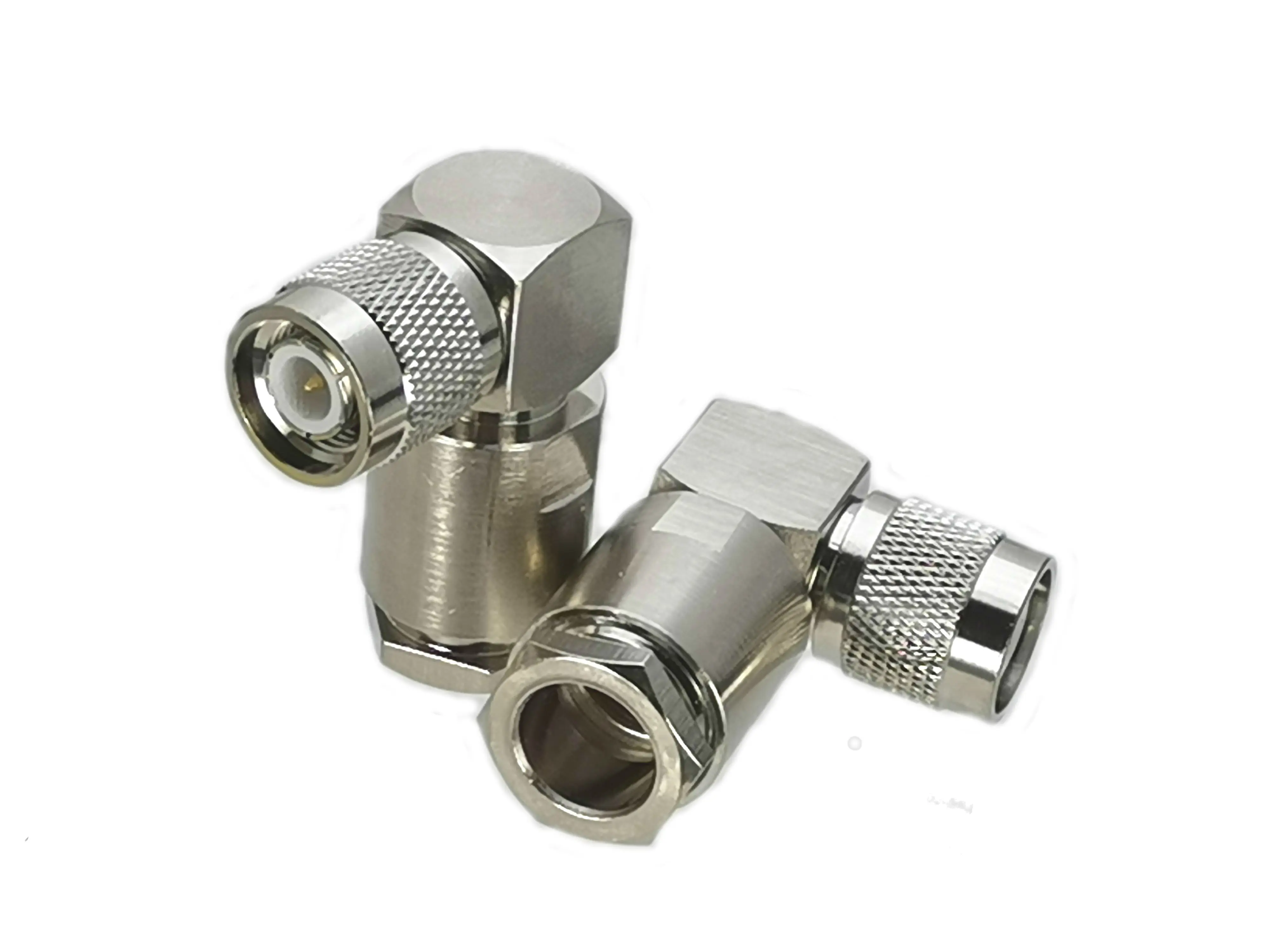 

10Pcs Connector TNC Male Plug Right Angle Clamp RG8 LMR400 RG213 Cable RF Adapter Coaxial High Quanlity 50ohm Brass