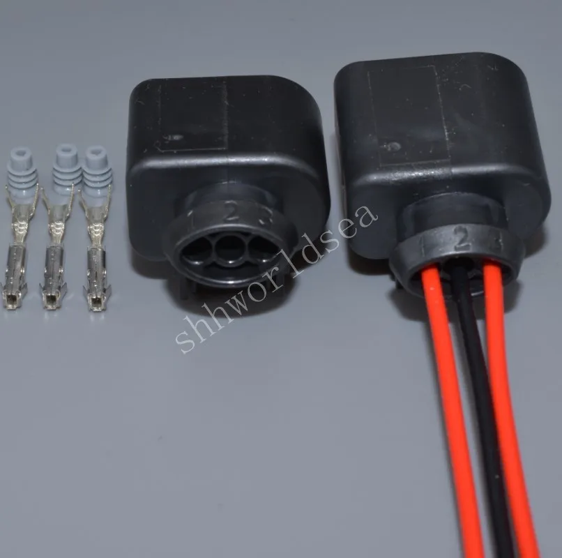 Shhworldsea 3 Pin Female Waterproof Auto Connector 8K0 973 703 Pressure Sensor Cable Sealed Connector For VW For Audi 8K0973703