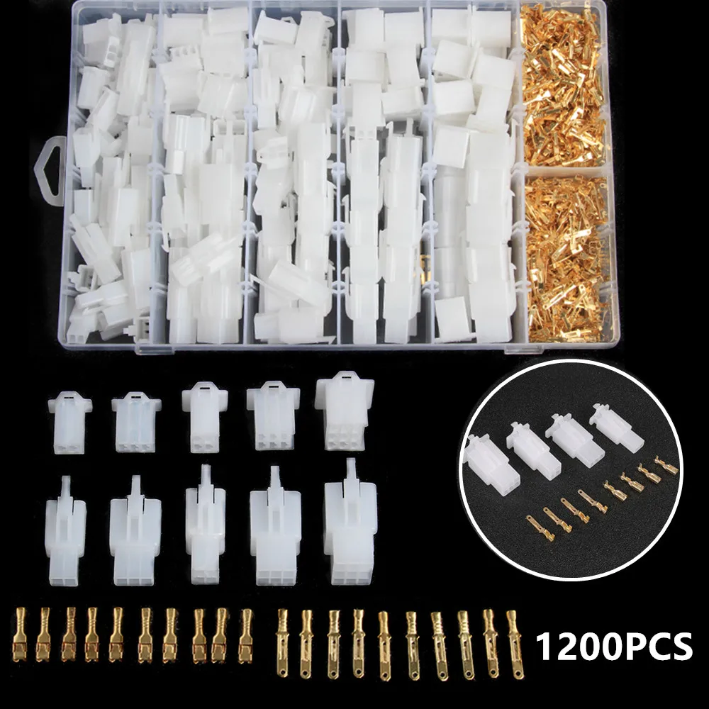 

115 Sets Practical Auto Electrical 2/3/4/6/9Pin 2.8 mm Wire Terminal Connector with Fixed Hook Male Female Terminals Housing