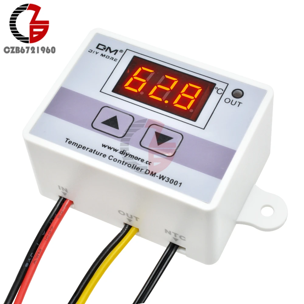 12V 24V 110V 220V Digital Thermostat Temperature Controller Regulator Thermometer Thermoregulator Aquarium Incubator Temp Sensor