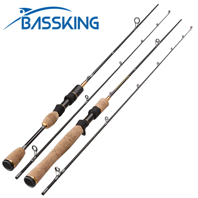 BASSKING1.8m UL Spinning Rod Casting Rod 0.8-5g Carbon Lure Fishing Rod Stick Pesca Olta Fishing Tackle Pole Olta Baitcasting Ro